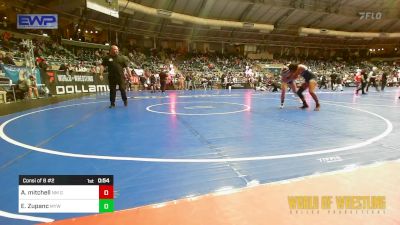 120 lbs Consi Of 8 #2 - AKEELA Mitchell, NM Gold vs Ember Zupanc, Marshfield Youth Wrestling