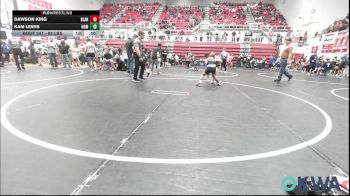 85 lbs Semifinal - Dawson King, Blanchard Wrestling Club vs Kam Lewis, Team Nomad