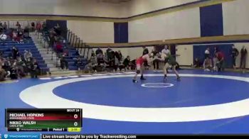 157 lbs Champ. Round 1 - Michael Hopkins, Bridgewater State vs Nikko Walsh, Castleton