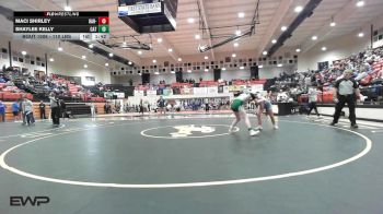 110 lbs Round Of 16 - Maci Shirley, Har-Ber vs Shaylee Kelly, Catoosa Wrestling