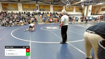 138 lbs Semifinal - Landon Vieira, Berlin vs Zackary Kanaitis, RHAM