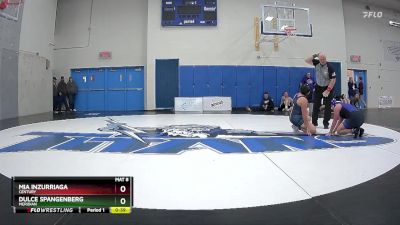 165 lbs Cons. Round 3 - Mia Inzurriaga, Century vs Dulce Spangenberg, Meridian