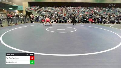 215 lbs Quarterfinal - Wes Burford, Oakdale vs Quinn Hood, Fruitland