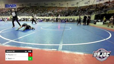 85 lbs Round Of 32 - Parker Payne, Weatherford Youth Wrestling vs Colton Reid, Team Nomad