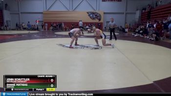 197 lbs Champ. Round 1 - John Schuttler, Graceland University vs Shane Mathias, Simpson