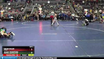 95 lbs Quarterfinal - Devin Ehler, Storm vs Bodie Crawford, Westside Wrestling Club