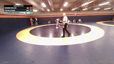 157 lbs Champ. Round 1 - Cache Olson, Westlake Wrestling Club vs Gunner Miller, Hurricane High School