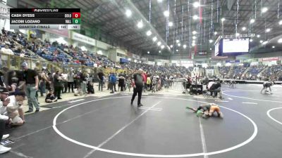 52 lbs Quarterfinal - Cash Dyess, Colorado Top Team vs JaCobi Lozano, Valley Bad Boys
