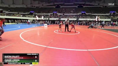 Rookie 3-5 72 Cons. Round 2 - Parker Lorson, Tabb Wrestling Club vs Austin Collett, Williamsburg Wrestling Club