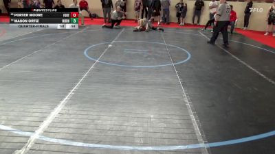 160_B lbs Quarterfinal - Porter Moore, Fort Cherry vs Mason Ortiz, Mount Carmel