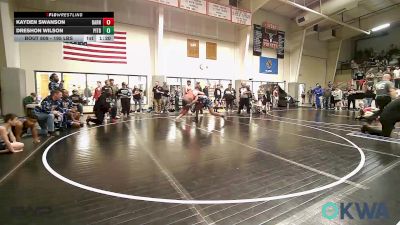 195 lbs Rr Rnd 1 - Kayden Swanson, Barnsdall Youth Wrestling vs Dreshon Wilson, Pitbull Wrestling Academy