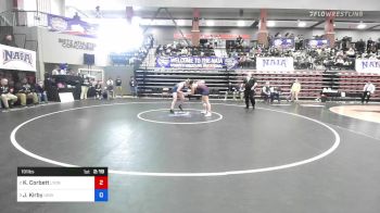 191 lbs Semifinal - Kelani Corbett, Lyon College vs Jesse Kirby, University Of The Cumberlands