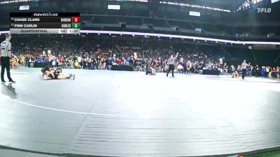 D4-144 lbs Quarterfinal - Finn Carlin, Gobles vs Chase Clark, Hudson