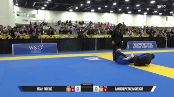 Landon Pierce McKenzie vs Noah Ribeiro 2025 World IBJJF Jiu-Jitsu No-Gi Championship