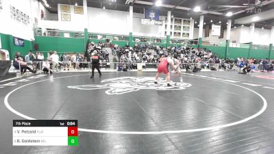 285 lbs 7th Place - Vincent Petzold, Plainedge vs Brandon Goldstein, Bellmore-jfk