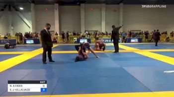 NATALIE A FARIS vs SANDRA JIMENEZ-VILLALVAZO 2021 American National IBJJF Jiu-Jitsu Championship