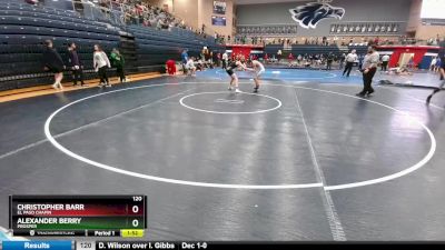 120 lbs Cons. Round 4 - Alexander Berry, Prosper vs Christopher Barr, El Paso Chapin