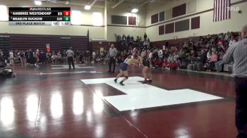 110 lbs 3rd Place Match - Braelyn Suckow, Sumner-Fredericksburg vs Kambree Westendorf, Waverly-Shell Rock