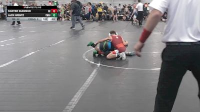 68 lbs Round 4 (6 Team) - Karter Bledsoe, Rising Kingz vs Jack Wentz, Contenders WA Green