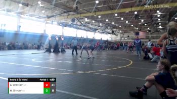 106 lbs Round 2 (6 Team) - Cailyn Whittier, Wisconsin Black vs Hayley Snyder, Swag Girls