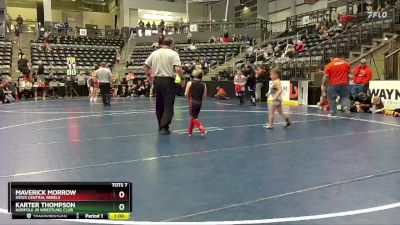 Cons. Semi - Maverick Morrow, Sioux Central Rebels vs Karter Thompson, Norfolk Jr Wrestling Club