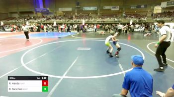 69 lbs Round Of 16 - Ryker Handy, Custer County vs Rhyder Sanchez, Montrose Elite