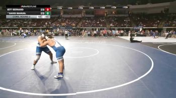 D 3 215 lbs Cons. Round 2 - Jett Bernard, St. Frederick vs DAVIS MANUEL, St. Edmund