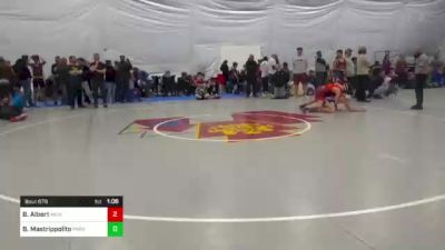 136 lbs Consi Of 4 - Brian Albert, Milroy vs Brayden Mastrippolito, Parkesburg