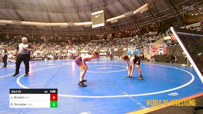 90 lbs Round Of 32 - Joe Birkett, Sebolt Wrestling Academy vs Bronc Sumpter, Vian Wrestling Club