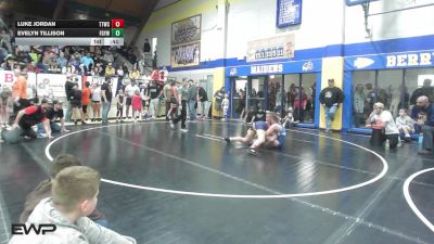 110-120 lbs Final - Luke Jordan, Team Tulsa Wrestling Club vs Evelyn Tillison, Fort Gibson Youth Wrestling