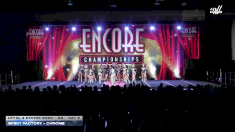 Spirit Factory - Chrome [2025 L4 Senior Coed - D2 Day 2] 2025 Encore Philly Showdown