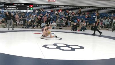 53 lbs Quarters - Cal Downing, Wyoming Underground Wrestling vs Leo Brumfield, Avon Wrestling Club