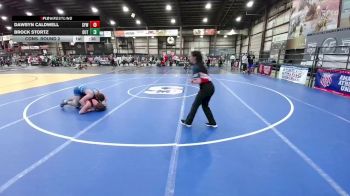 132 lbs Cons. Round 2 - Dawsyn Caldwell, Sturgis Youth Wrestling vs Brock Stortz, Outlaw