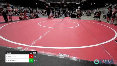 68 lbs Semifinal - Graycie Card, Tulsa Mafia Boys vs Easton Fowble, Owasso Takedown Club