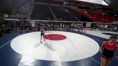 96 lbs Maya Iverson, Alaska 14U Girls vs Eden Davis, Utah 14U Girls