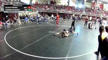 82 lbs Cons. Semi - Cambria Kopetzky, Gretna Youth Wrestling Club vs Jacelyn Dewing, Waverly Wrestling Club - Girls