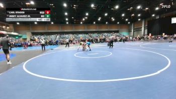 138 lbs Champ. Round 3 - Jimmy Alvarez Jr., Millikan vs Cael Staggs, Mcqueen