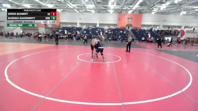 285 lbs Champ. Round 2 - Steve Schmitt, Utica vs Elishua Daugherty, Penn State Behrend