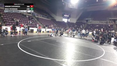67 lbs Champ. Round 1 - Armani Castaneda, Top Rank vs Brax Peterson, Athlos Wrestling