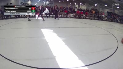 185 lbs Cons. Semi - John Adam, Meridian Mustang Wrestling Club vs Paco Cuevas, NATF