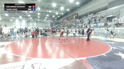138 lbs 1st Place Match - Bum-Erdene Boldsukh, Takedown Express Wrestling Club vs Javier Lopez, Omak Wrecking Crew Wrestling
