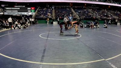 2A 175 lbs Cons. Semi - Brock Blizzard, John M. Morehead High School vs Josiah Daniel, J.F. Webb High School