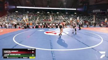 4A-152 lbs Quarterfinal - Layne Warburton, South vs Porter Merritt, Star Valley