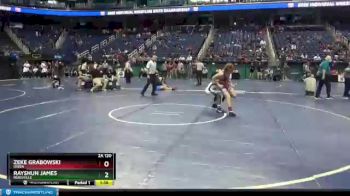 2 lbs Champ. Round 1 - Rayshun James, Reidsville vs Zeke Grabowski, Owen