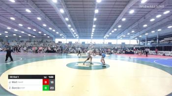 152 lbs Rr Rnd 1 - Jacob Wait, Rampage vs Zach Borzio, Step Brothers