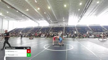 116 lbs Quarterfinal - Jameson Williams, Gold Rush Wrestling vs Kash Preciado, Yuma Elite