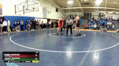 150 lbs Cons. Round 1 - Robby Georger, Crestwood vs Donny Ghazoul, North Olmsted