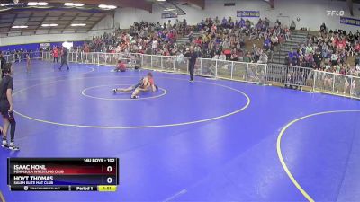 102 lbs 5th Place Match - Isaac Honl, Peninsula Wrestling Club vs Hoyt Thomas, Salem Elite Mat Club