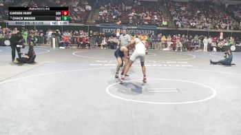 D 1 175 lbs Champ. Round 2 - Carsen Hunt, Covington vs Chace Meggs, East Ascension