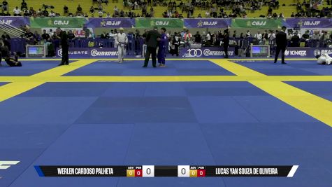 Lucas Yan Souza De Oliveira vs Werlen Cardoso Palheta 2025 Brasileiro Jiu-Jitsu IBJJF